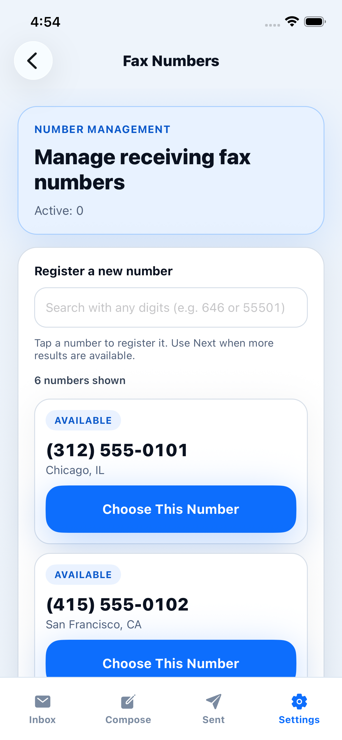 Numbers screenshot