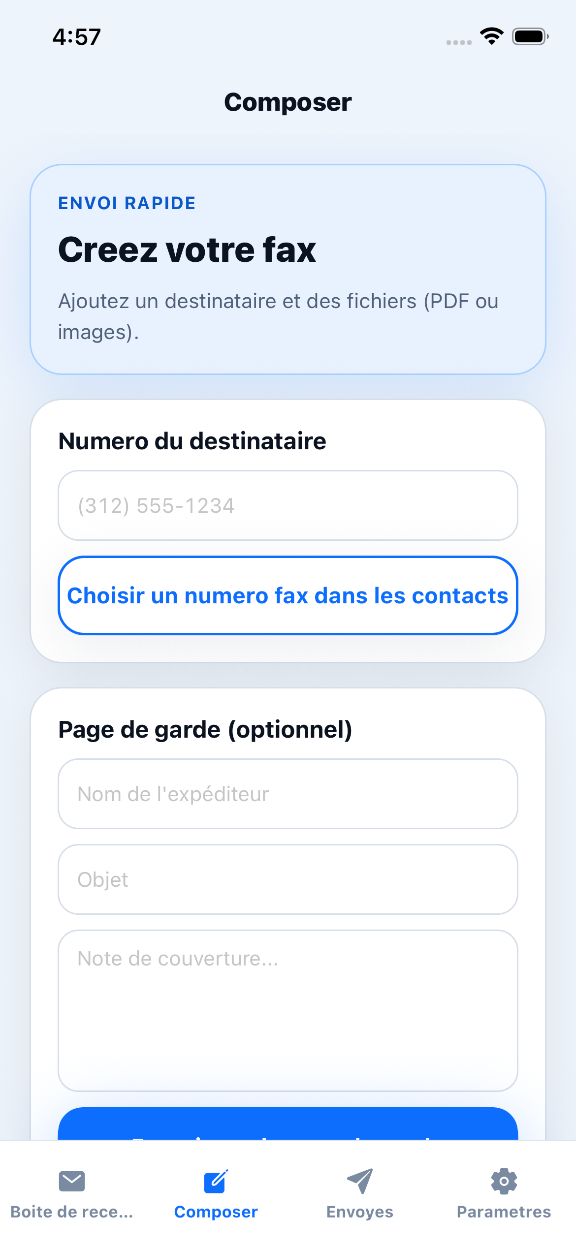 Composerr une capture d'écran